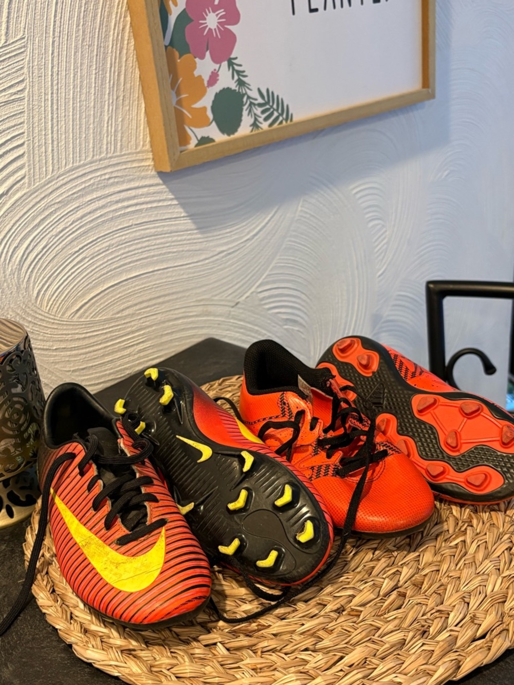 Nike Orange Youth Soccer Cleats Pair